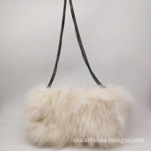 China factory wholesale Luxury Design Women Shoulder Bag Autumn Winter Crossbody bag fox fur bag